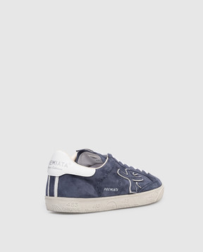 Premiata Stevend blue suede sneakers STEVEN