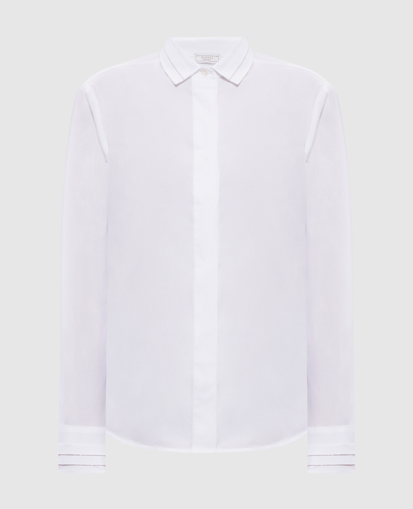 

White shirt with a monil chain Peserico