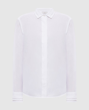 Peserico White shirt with a monil chain A0673208928