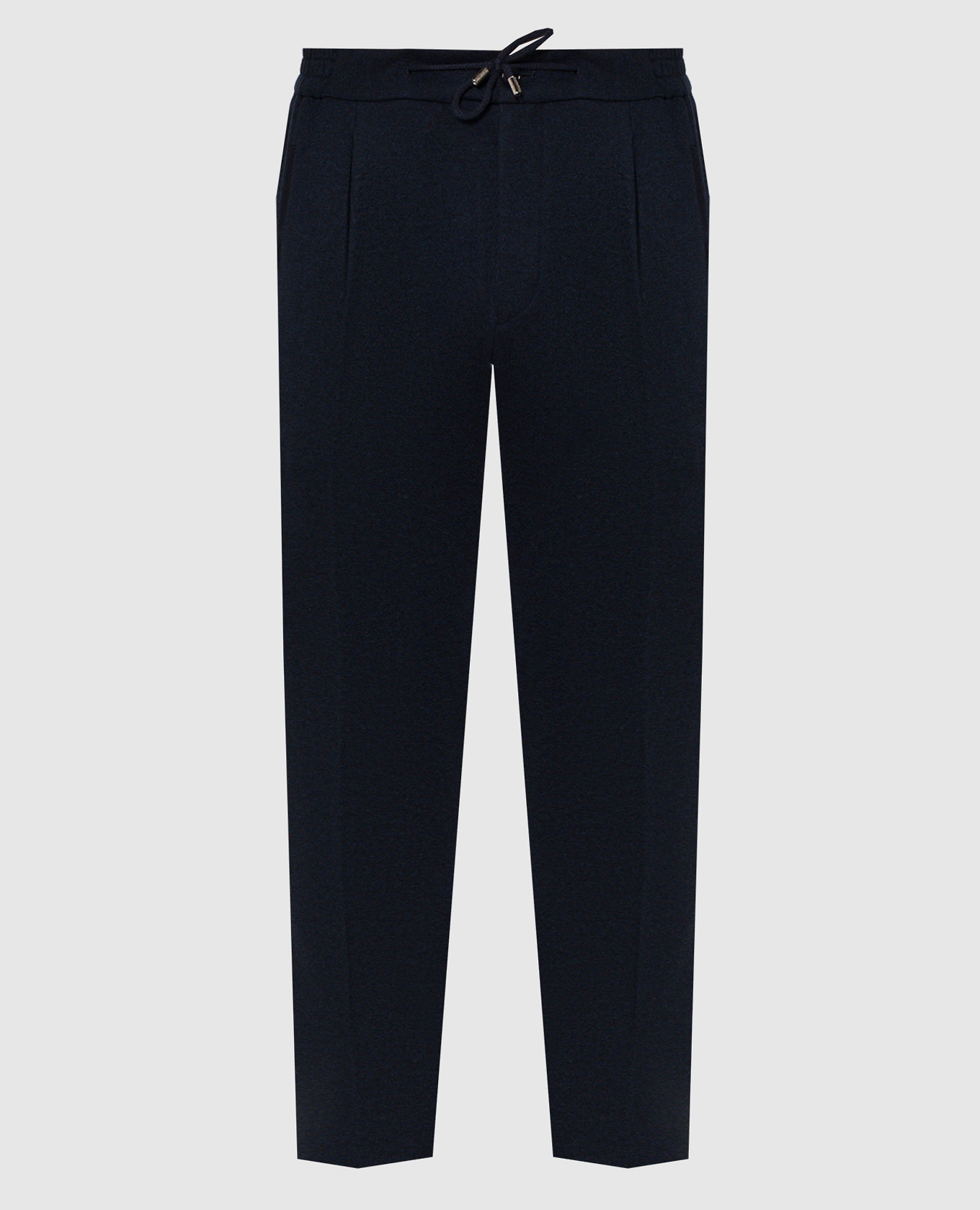 Blue cashmere pants