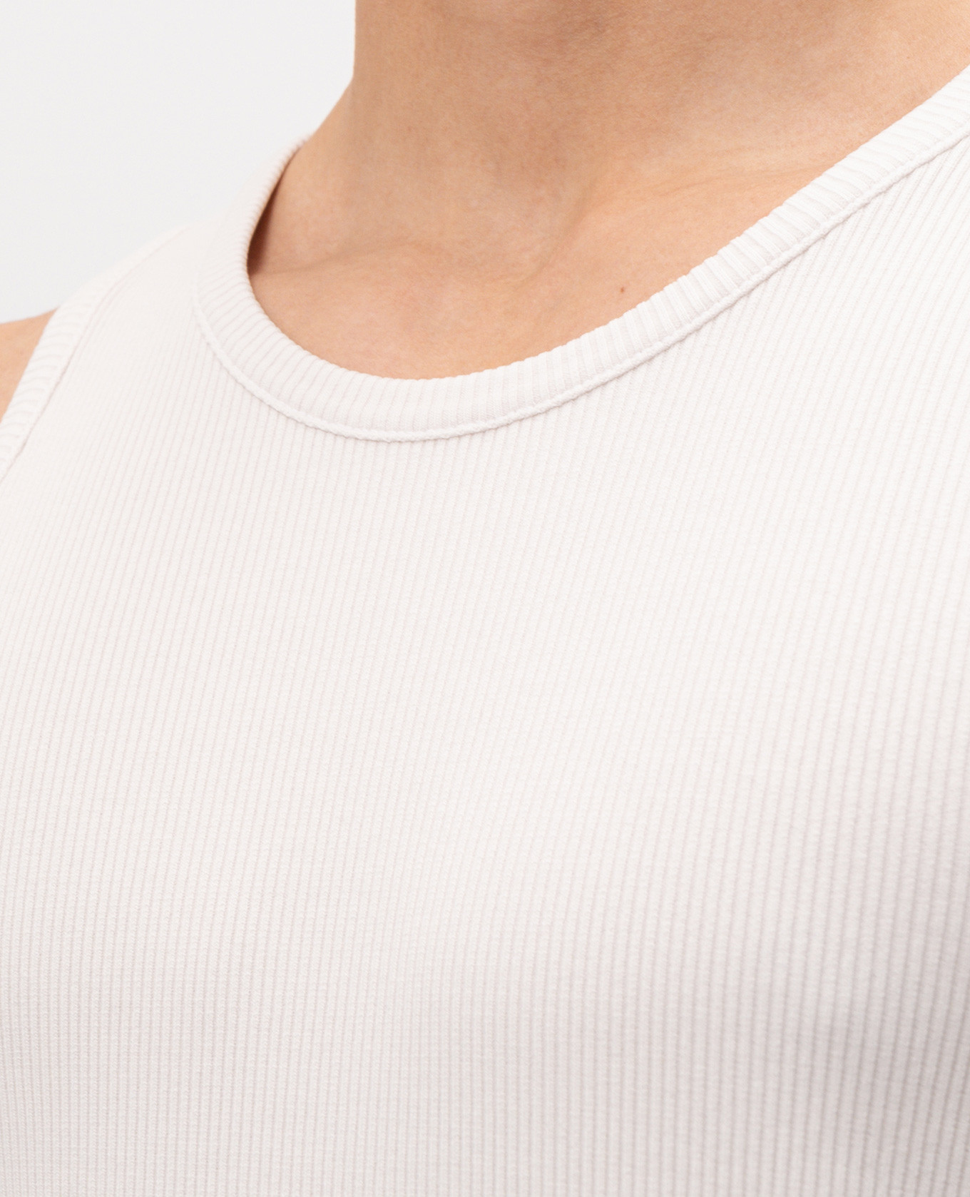 Viggo white ribbed tank top AGOLDE 4