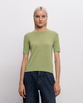 Max Mara Weekend Green TAPIOCA top made of wool, silk and cashmere WKDTAPIOCA