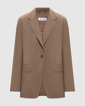 Max Mara CIRCENSE brown wool jacket MXMCIRCENSE