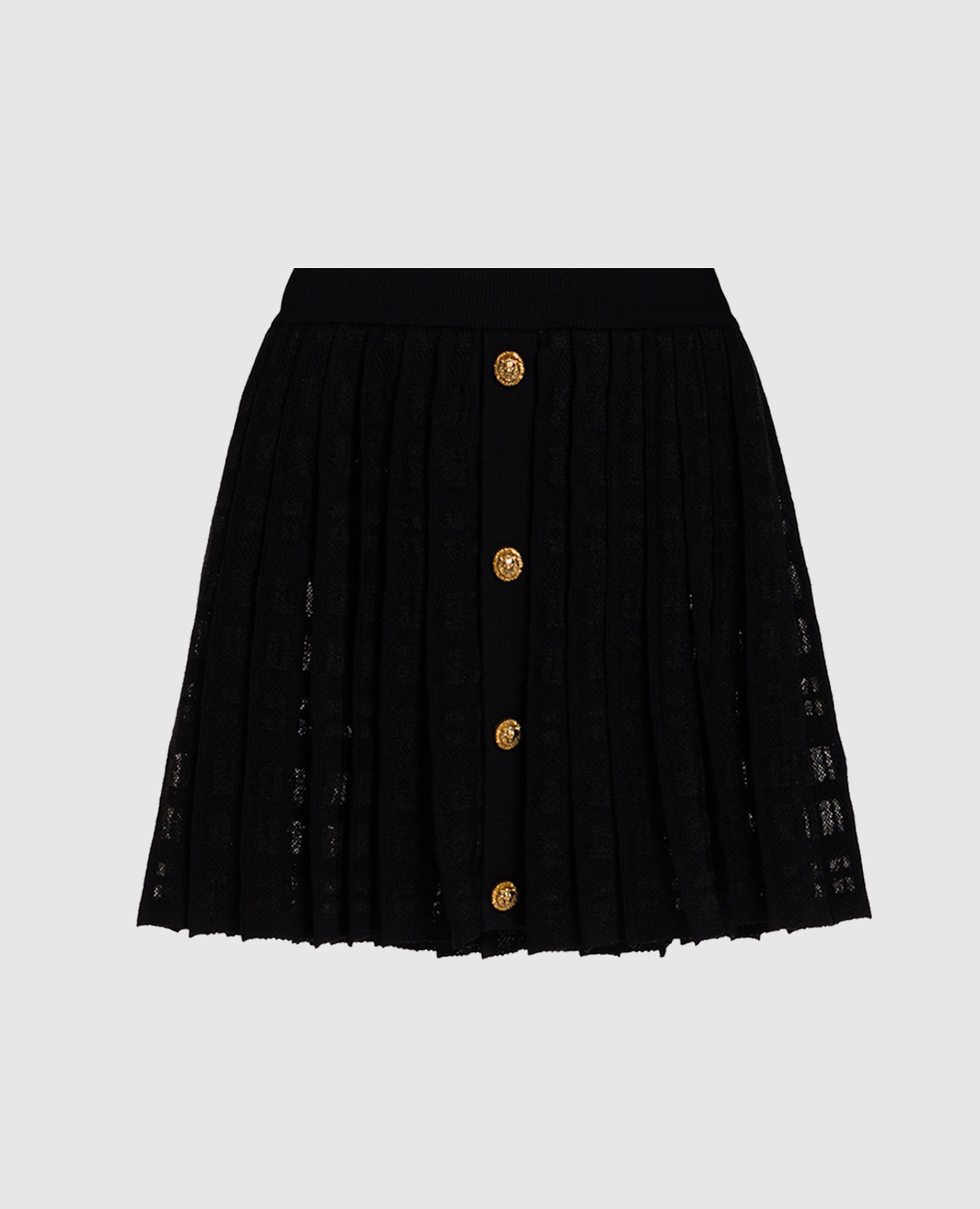 Black pleated skirt Balmain