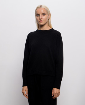 Simonetta Ravizza Denise black cashmere jumper F06KN117T138