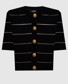 Balmain Black cardigan GF0KL285KJ75