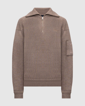 Juun.j Brown sweater with wool JC6251P31A