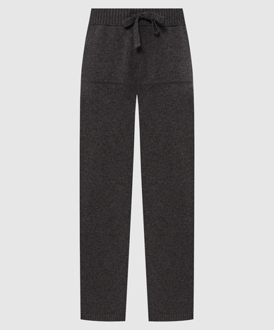Pantaloni della tuta grigi in lana