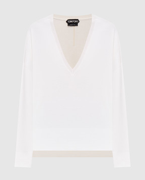 Tom Ford Ivory combination pullover MAK1477YAX1069
