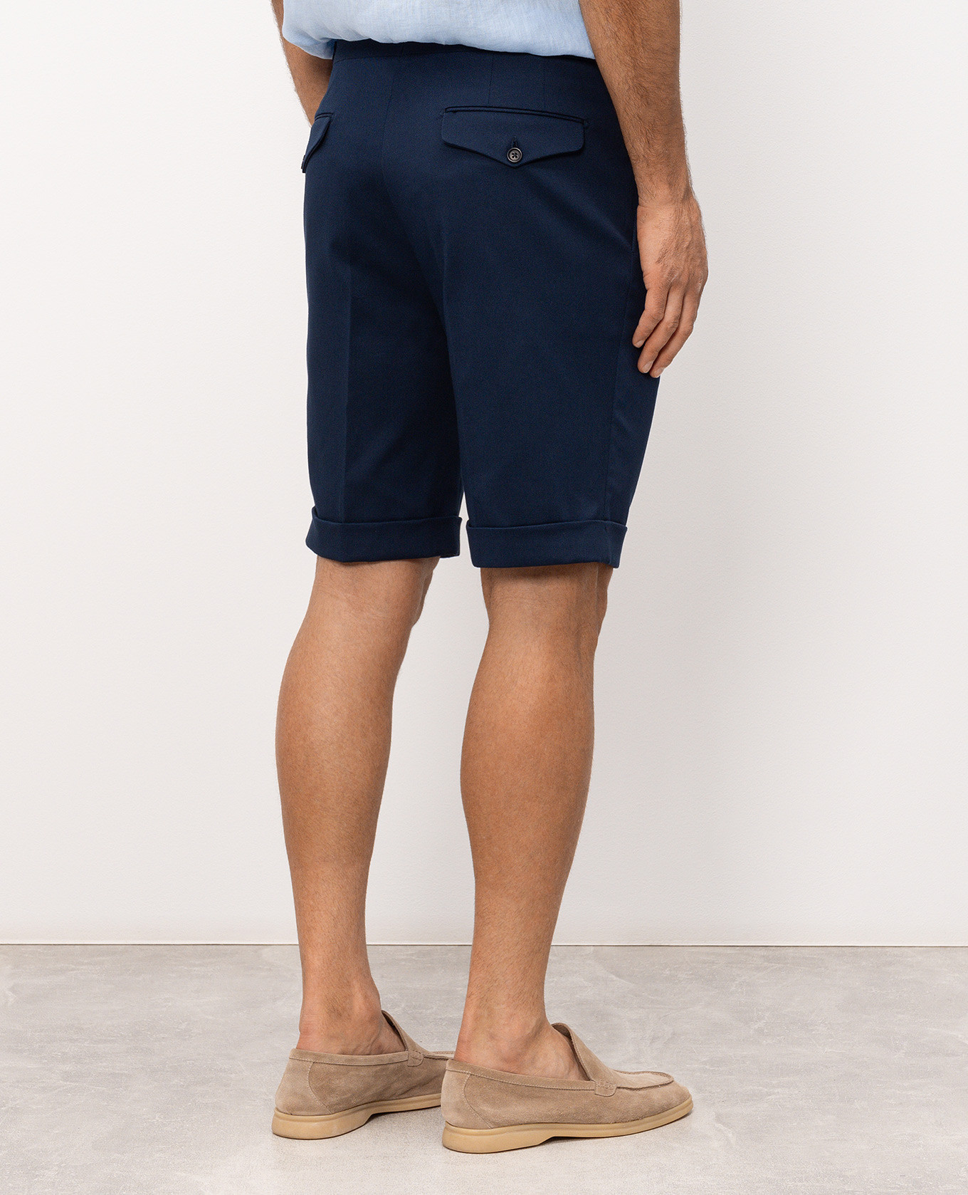

Blue shorts with lapels Pini Parma