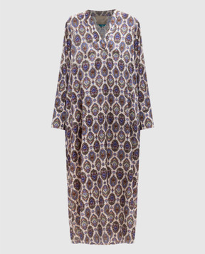 Momoni Amara ivory silk midi dress MODR03804MO