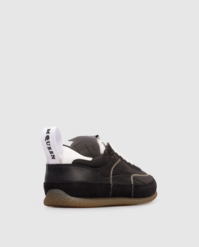 Alexander McQueen Black EC1 combination sneakers 856192WIAJN