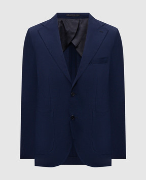 Pini Parma Blue wool jacket JALEISUREBL
