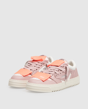 Off-White Pink 3.0 Court combo sneakers OF06206102
