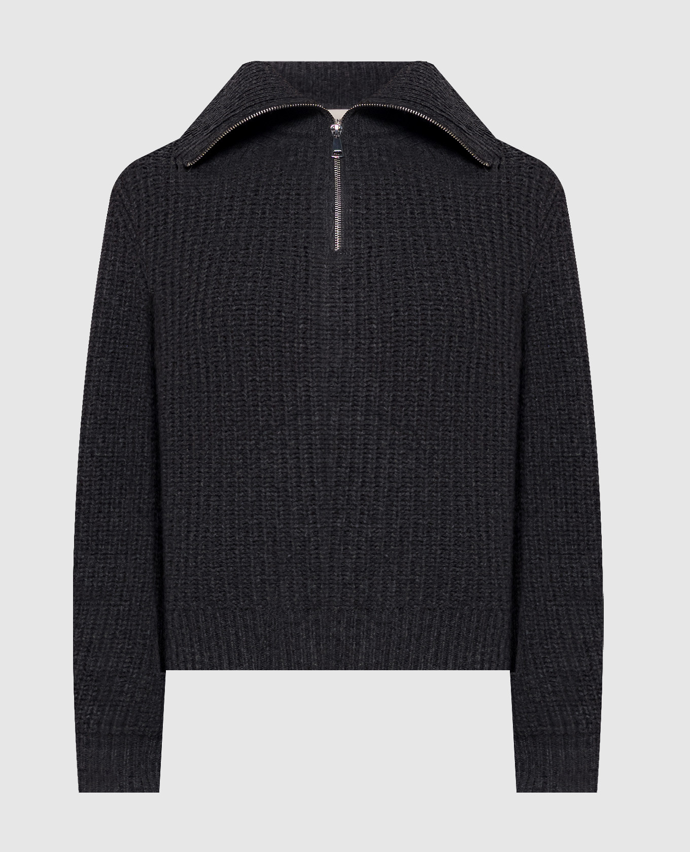 Gray LASER wool sweater