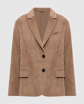 Brunello Cucinelli Brown corduroy jacket MG5477201P