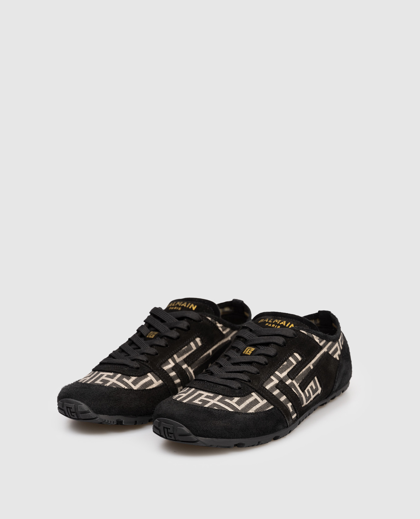 

Black Racer combo sneakers Balmain