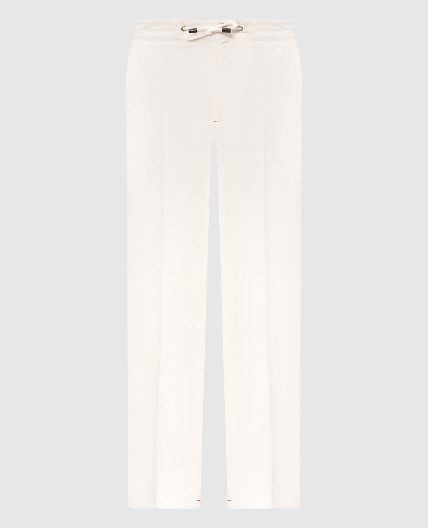 Ivory corduroy pants with wool