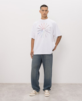 Alexander Wang White T-shirt with crystals UCC3261927