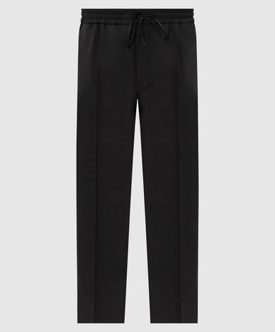 Zwarte broek van wol.