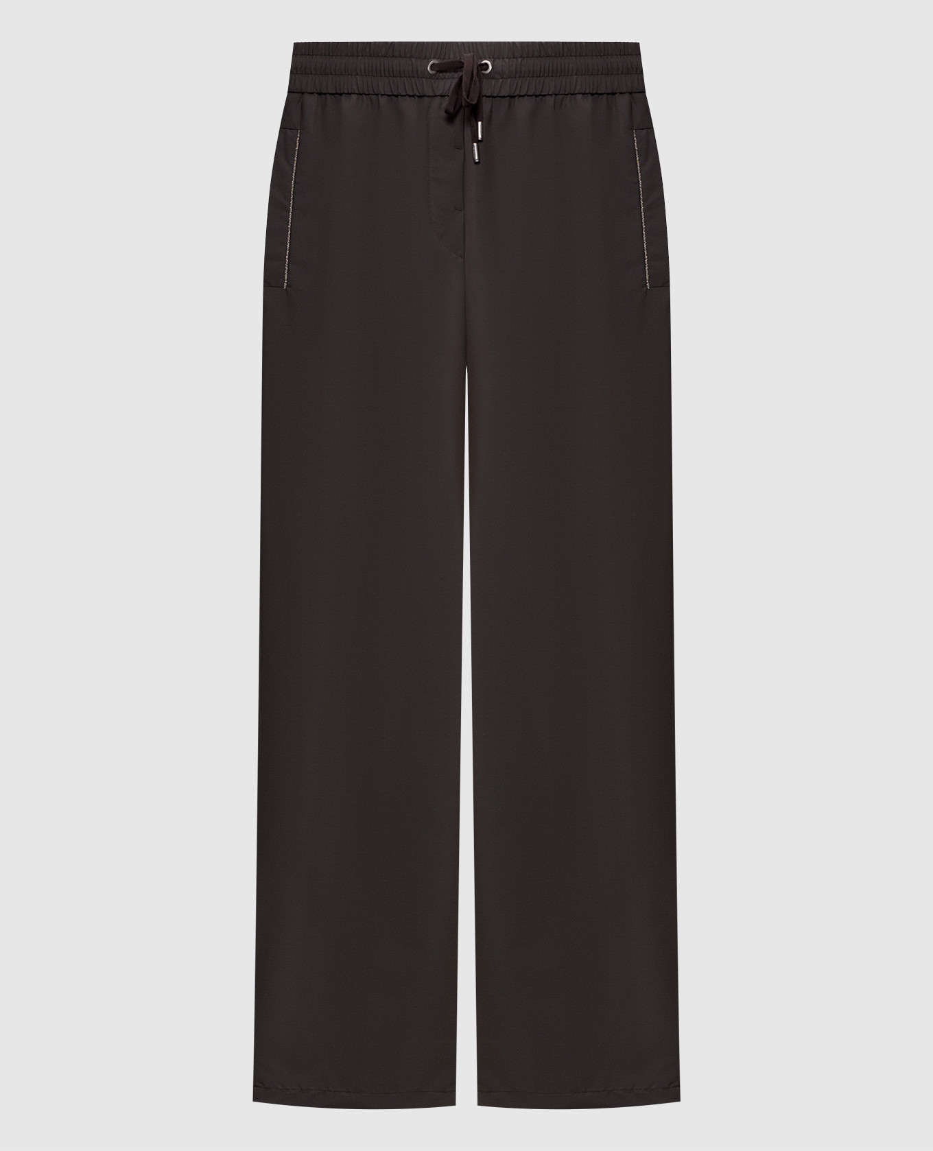 

Brown track pants with chain Peserico