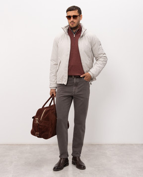 Brunello Cucinelli Grey jeans with emblem M237PO2090