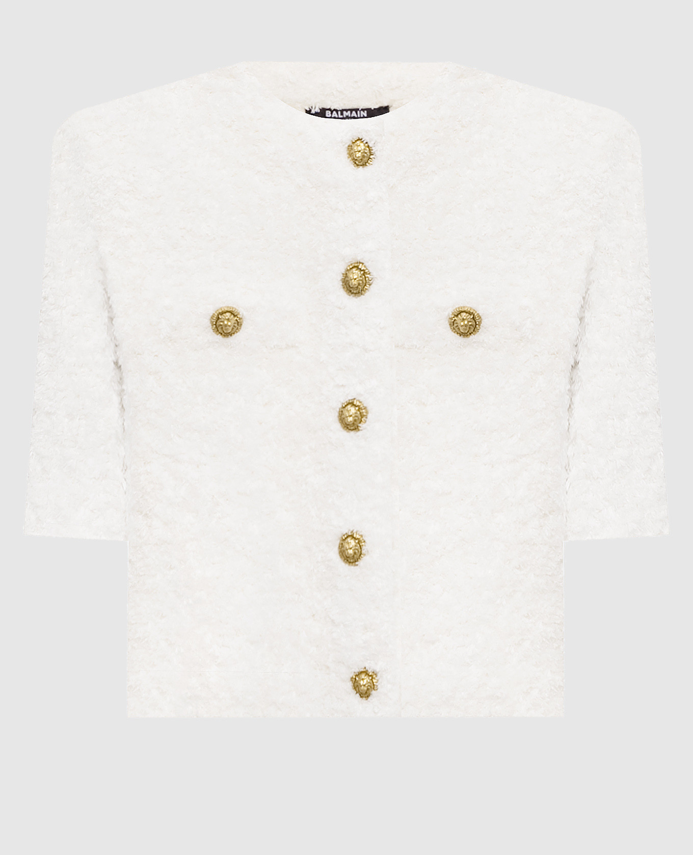 White tweed cardigan