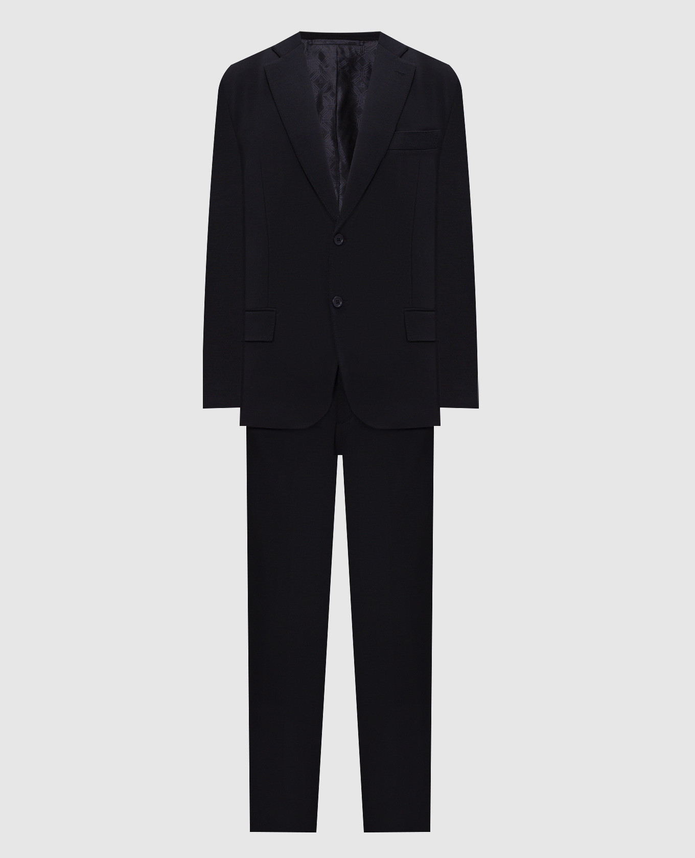 Blue wool suit