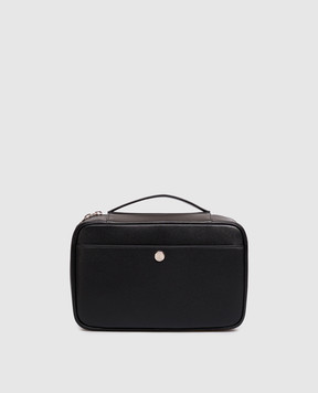 Brunello Cucinelli Black leather vanity case MWRLBU441