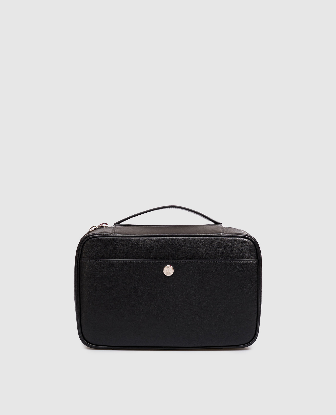 Black leather vanity case
