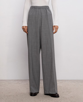 Fabiana Filippi Gray pants with wool PAD216F456M276