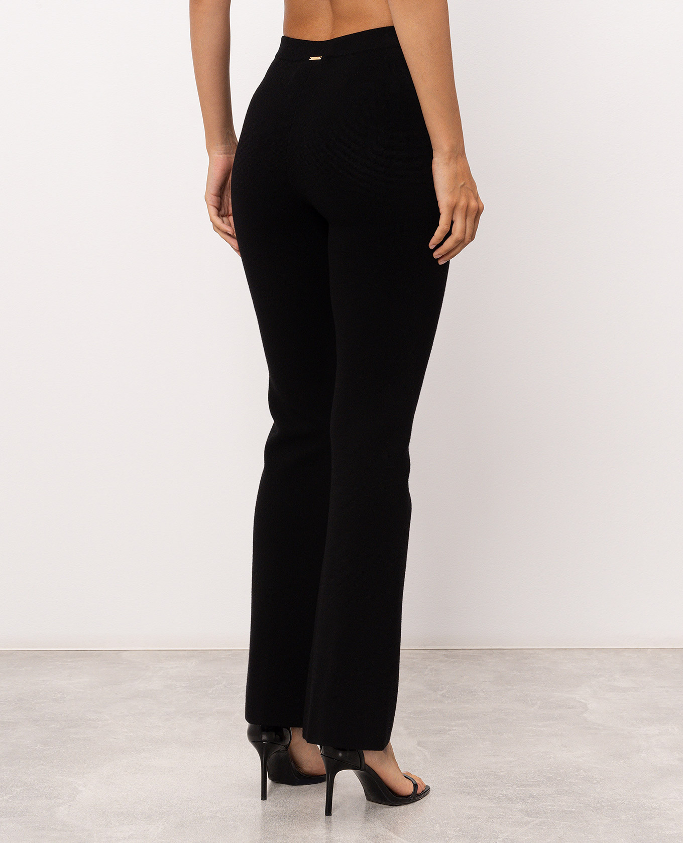 Black flared pants Twinset 4