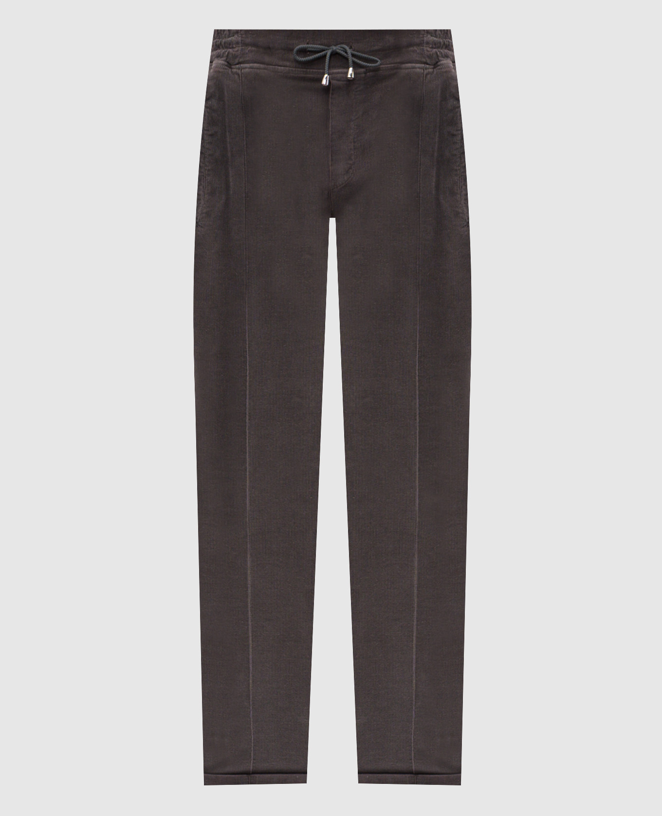 

Grey corduroy trousers with lapels Doriani Cashmere