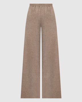 Fabiana Filippi Brown linen pants PAD276F291M131