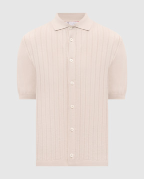 Brunello Cucinelli Beige shirt with short sleeves M29204006