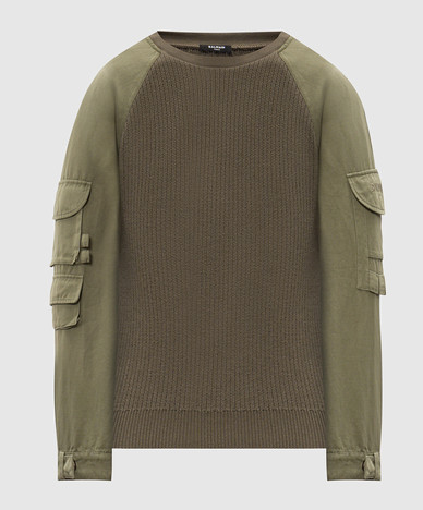 Khaki wool sweater