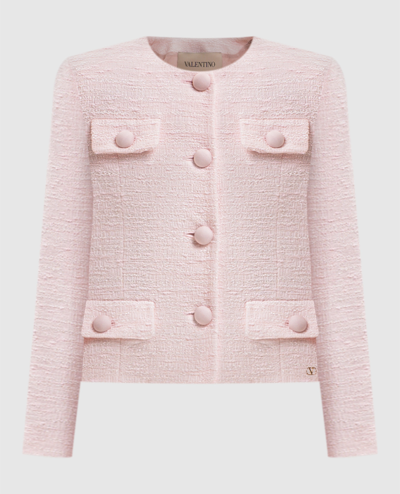 Pink tweed jacket