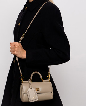 Dolce&Gabbana Beige leather bag My Sicily BB7864B7321