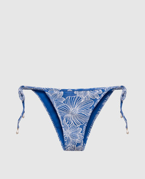 Twinset Blue floral swimsuit briefs 261LMMB88