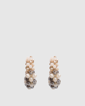 Peserico Congo earrings with beads S35489C0CC708