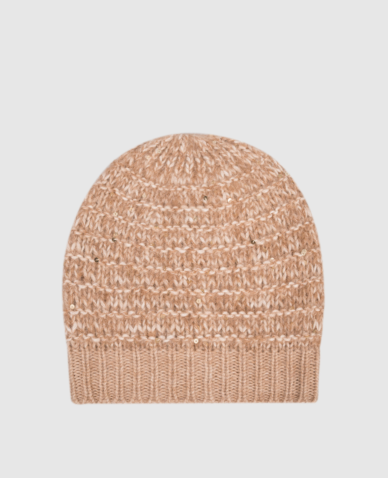 

Beige alpaca wool hat Peserico