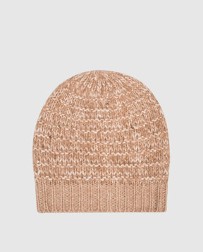 Peserico Beige alpaca wool hat S36212F039283G