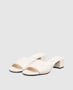 Jimmy Choo DINA ivory leather mules DINA45NAP