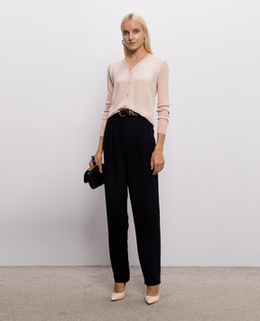 Max Mara NINFEE pink silk and cashmere cardigan MXMNINFEE