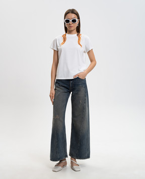 Maison Margiela MM6 Blue jeans with a vintage effect S52LA0238M30017