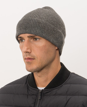 MooRER MIDAS gray cashmere hat MIDASX12