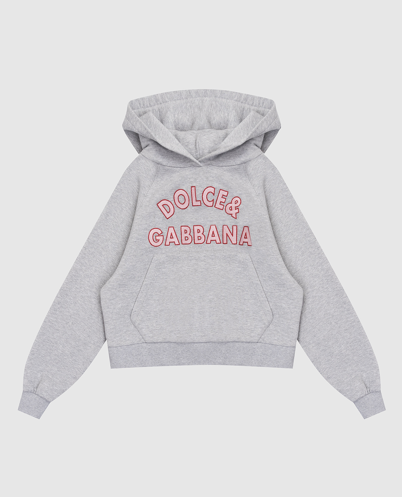 

Children's gray melange hoodie Dolce&Gabbana, Grey