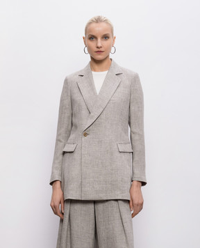 Intoca Gray linen jacket 261LIPJA1101