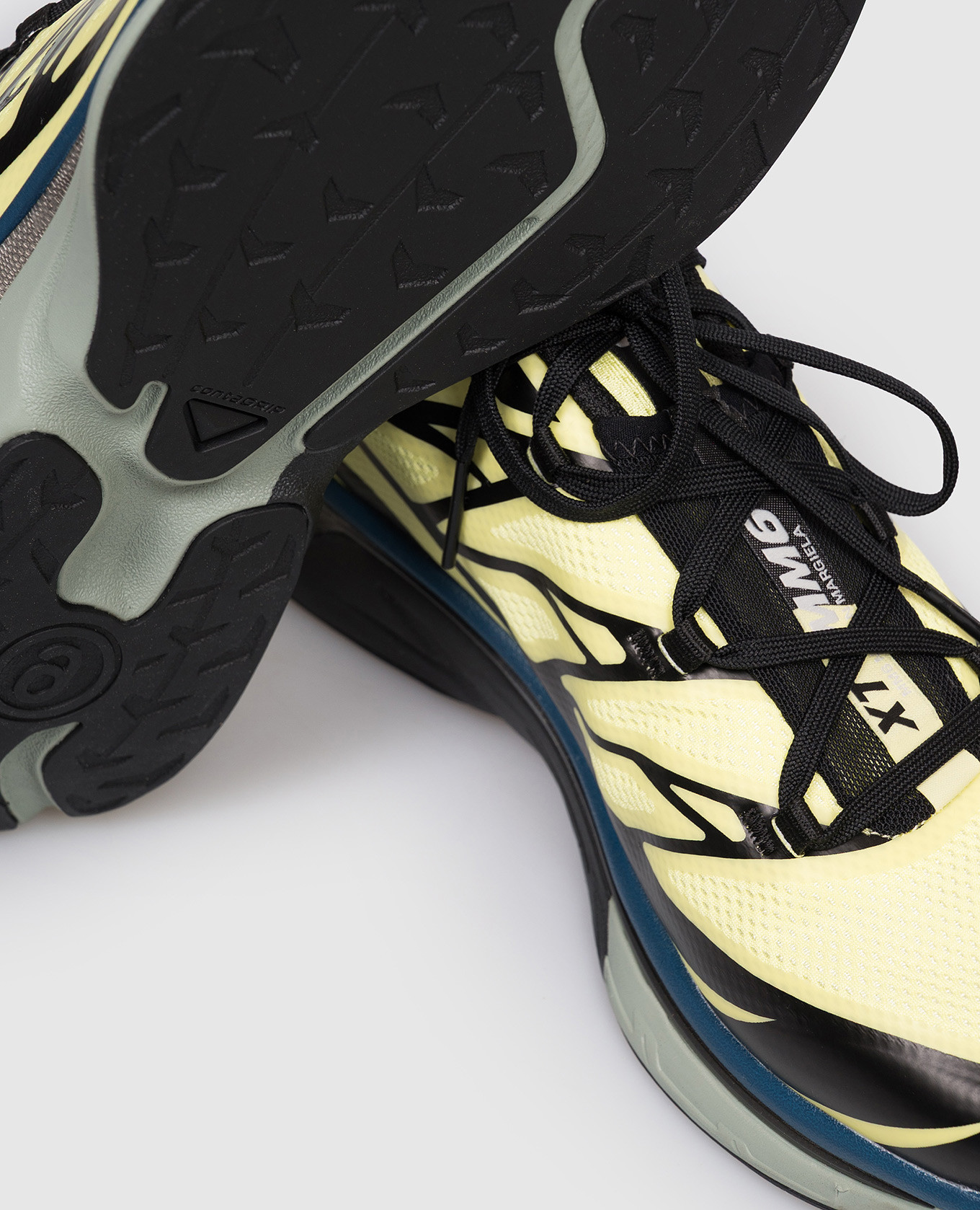 

Yellow sneakers with logo print Maison Margiela MM6
