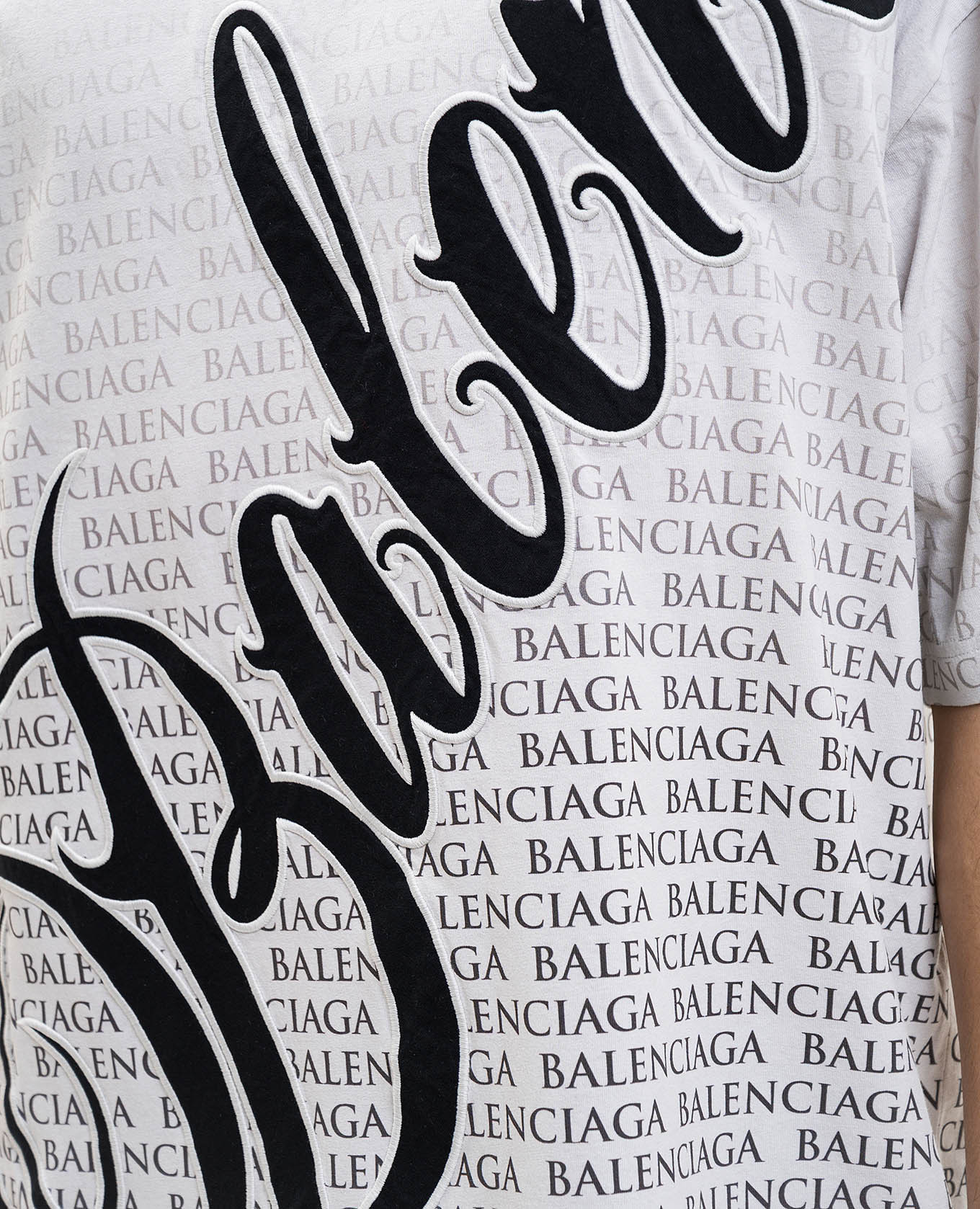 Big B gray printed t-shirt Balenciaga 5